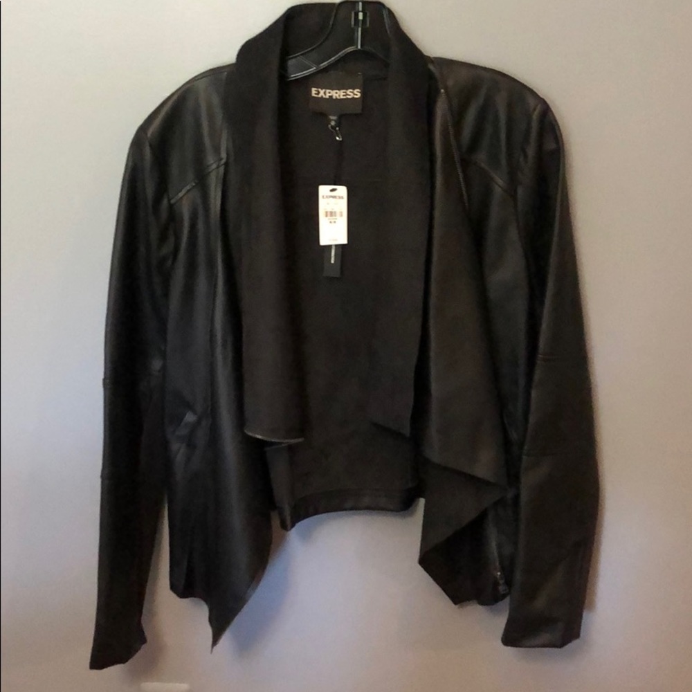 Express Leather jacket with tags